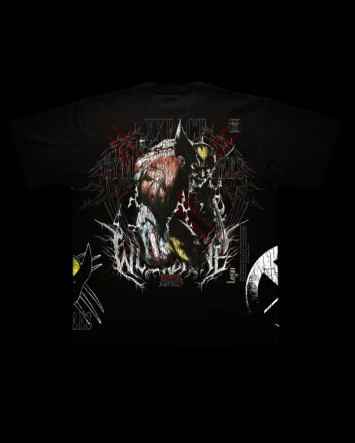 WOLVERINE ZOMBIE MARVEL "PREMIUM" BLACK TEE