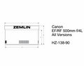 Zemlin hood cover - Cnaon 500 f4 - Realtree Max 5